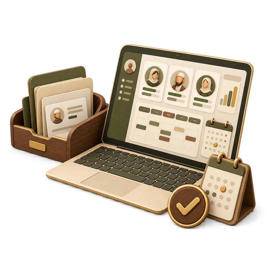 Organized learning schedule and progress dashboard