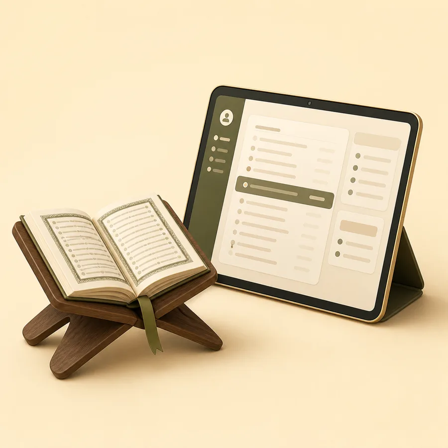 Quran reader and learning tablet